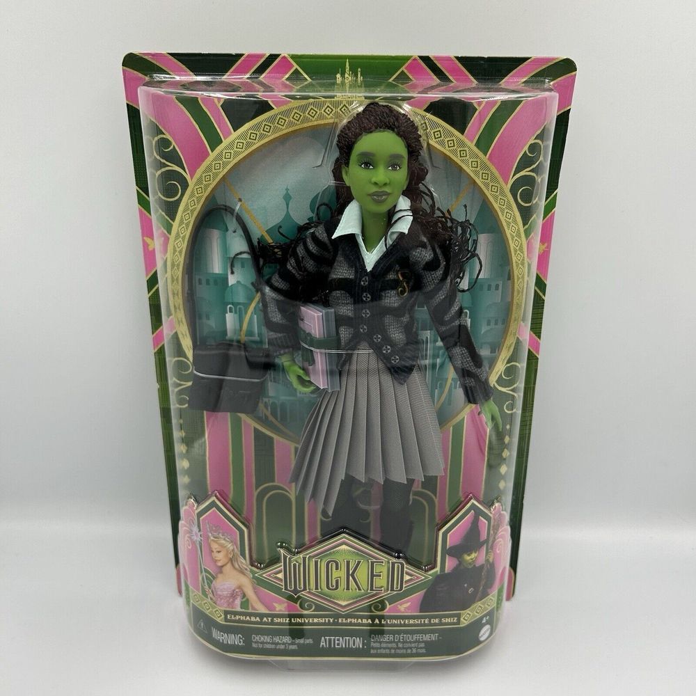 2024 Wicked Movie Elphaba At Shiz University‎ Doll By Mattel URL Misprint